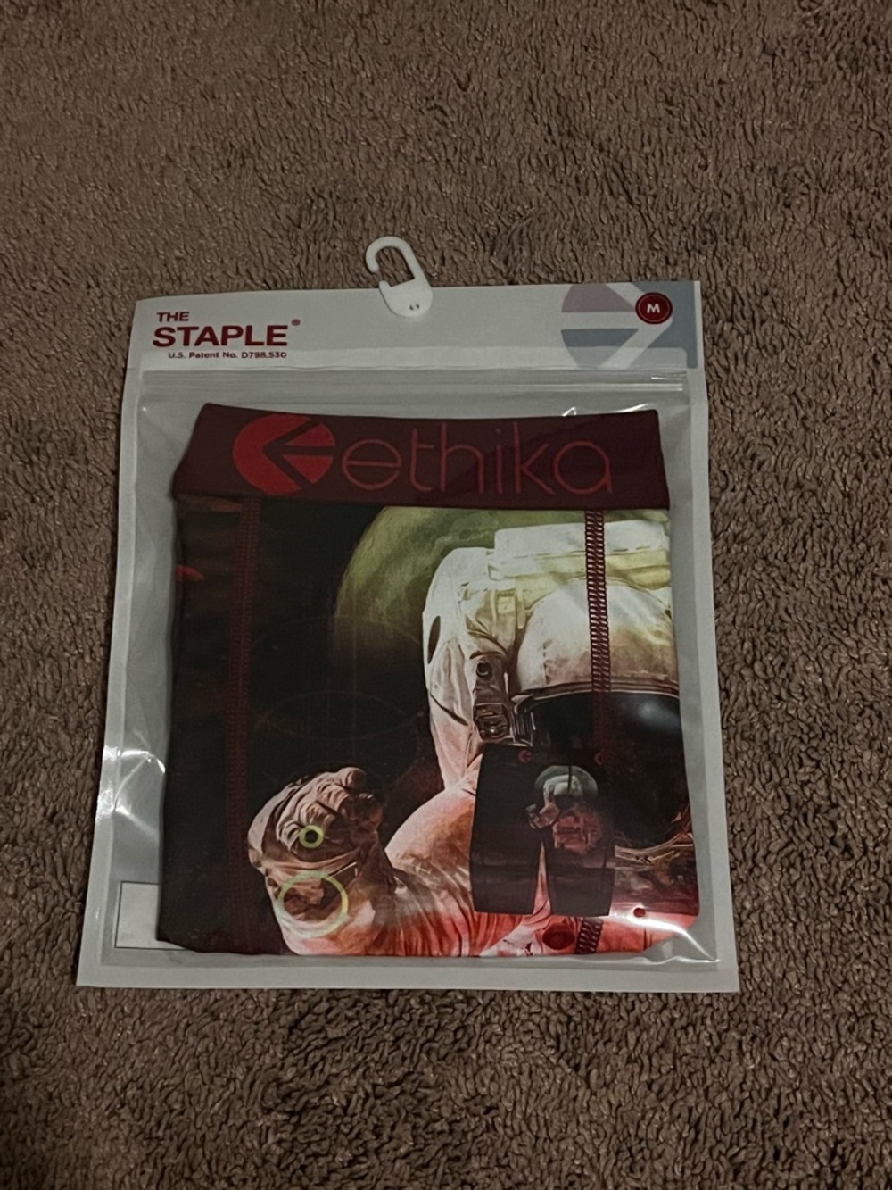 ethika Red and Black Staple Fit Boxer Brief Packaging
